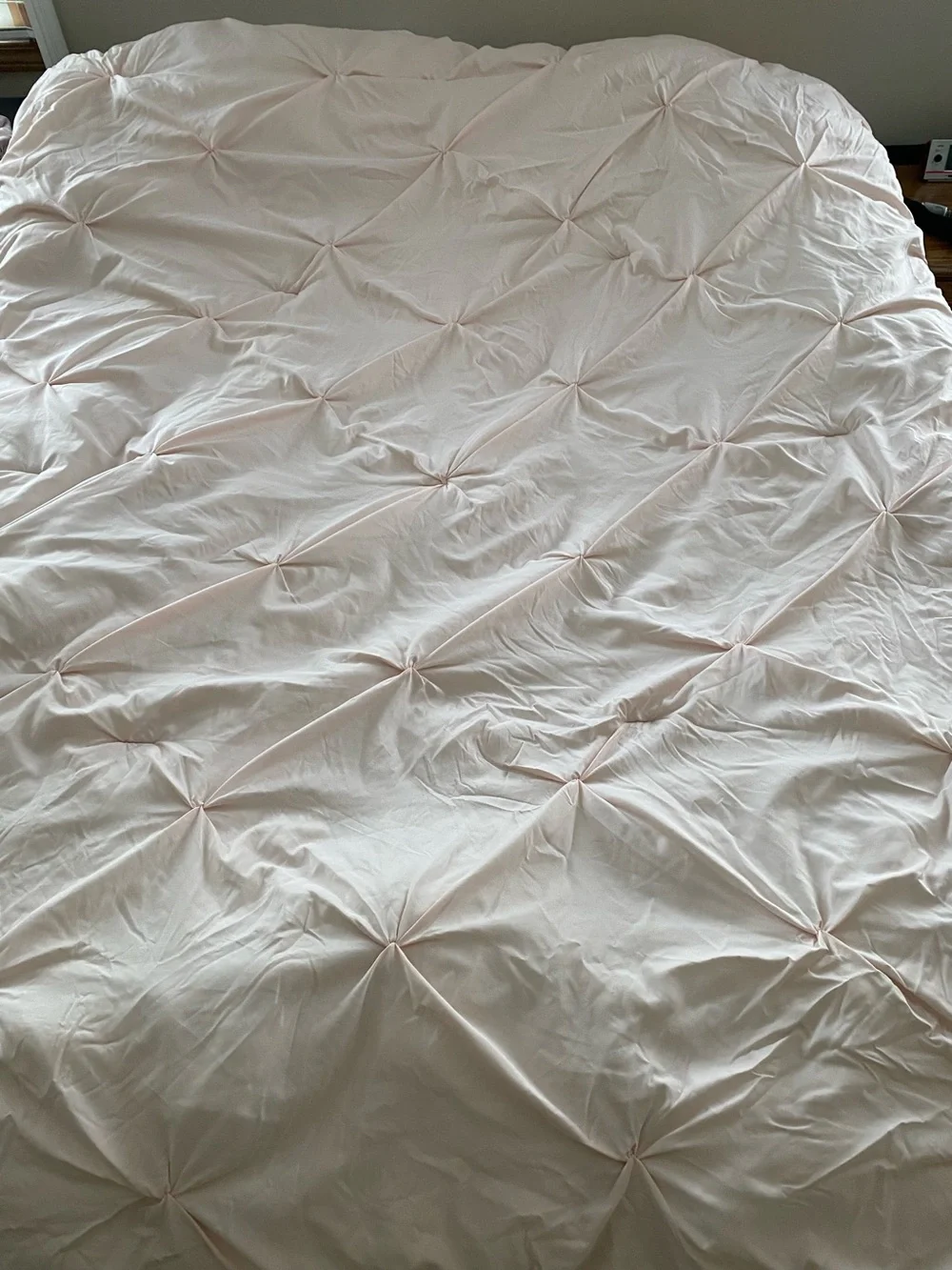 Light pink comforter and pillow case TwinXL